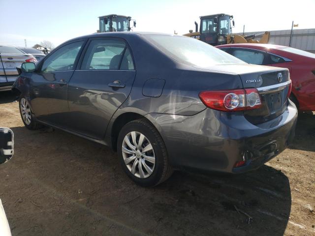 2T1BU4EE9DC071492 - 2013 TOYOTA COROLLA BASE GRAY photo 2