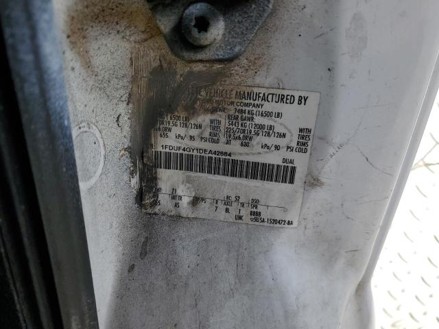 1FDUF4GY1DEA42684 - 2013 FORD F450 SUPER DUTY WHITE photo 12