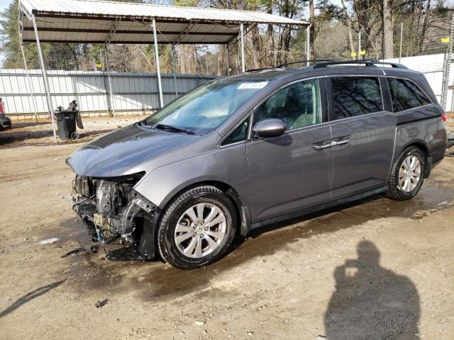 5FNRL5H69EB121378 - 2014 HONDA ODYSSEY EXL GRAY photo 1