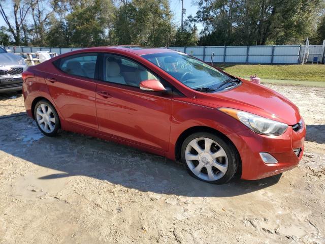 KMHDH4AE5DU704765 - 2013 HYUNDAI ELANTRA GLS RED photo 4