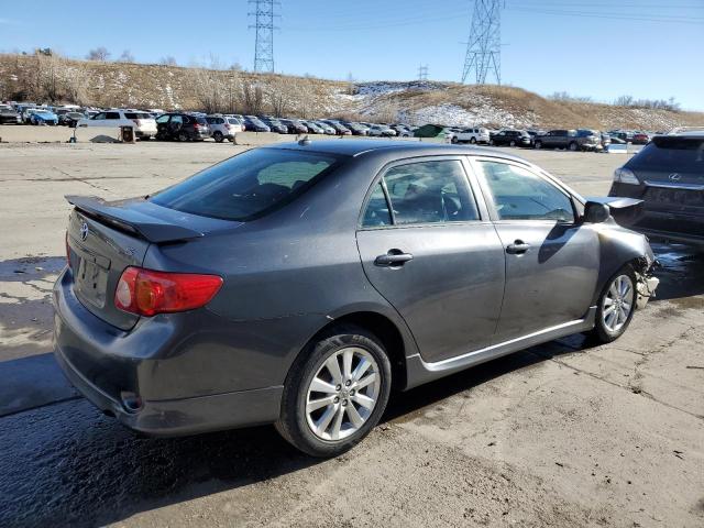 1NXBU40E99Z089732 - 2009 TOYOTA CAROLLA BASE GRAY photo 3