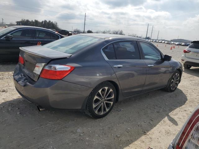 1HGCR2F56EA235118 - 2014 HONDA ACCORD SPORT GRAY photo 3