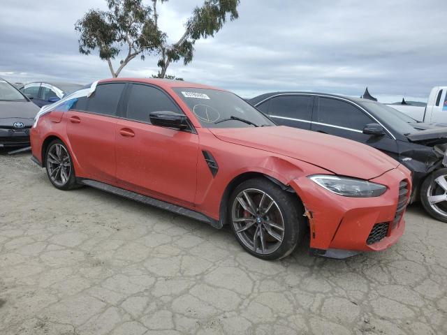 WBS43AY02RFT07448 - 2024 BMW M3 COMPETITION წითელი ფოტო 4
