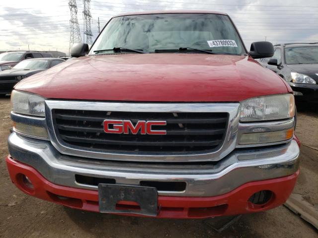 2GTEK13T561118750 - 2006 GMC NEW SIERRA K1500 RED photo 5