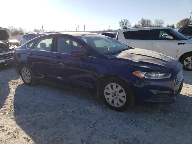 3FA6P0G74ER123712 - 2014 FORD FUSION S BLUE photo 4