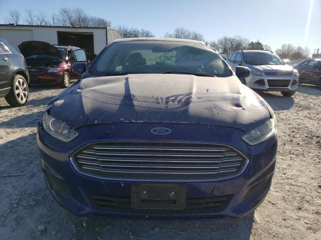 3FA6P0G74ER123712 - 2014 FORD FUSION S BLUE photo 5