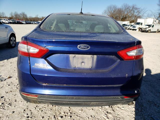 3FA6P0G74ER123712 - 2014 FORD FUSION S BLUE photo 6