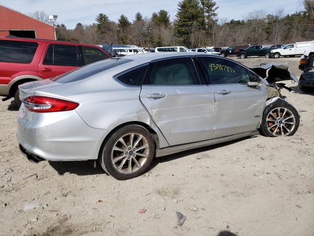 3FA6P0PU4HR127947 - 2017 FORD FUSION SE PHEV SILVER photo 3