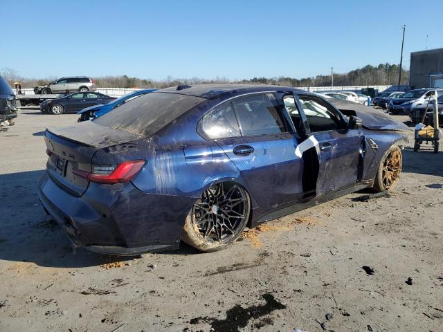 WBS43AY09PFP83418 - 2023 BMW M3 COMPETITION BLUE photo 3