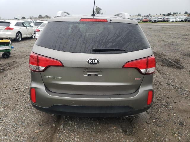 5XYKT4A64EG458314 - 2014 KIA SORENTO LX GRAY photo 6