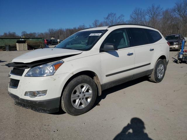 1GNKVFEDXCJ394041 - 2012 CHEVROLET TRAVERSE LS WHITE photo 1