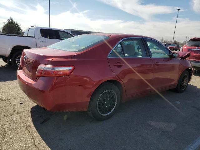 4T1BE46K57U174526 - 2007 TOYOTA CAMRY CE RED photo 3