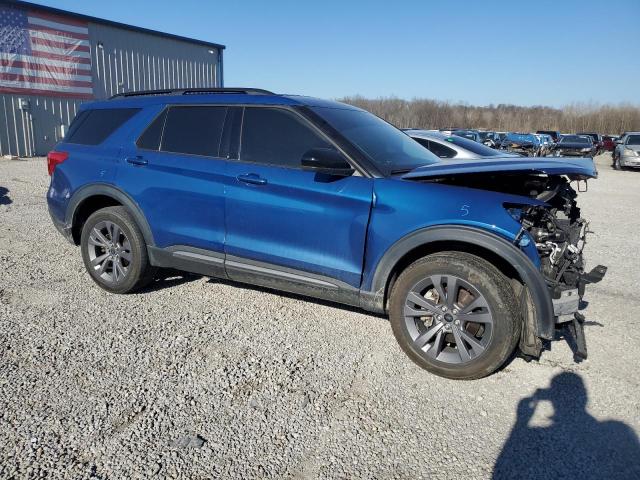 1FMSK8DHXNGB81345 - 2022 FORD EXPLORER XLT BLUE photo 4