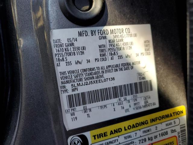 5LMJJ2J5XEEL07136 - 2014 LINCOLN NAVIGATOR SILVER photo 12