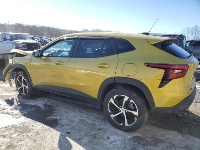 KL77LGE23RC066382 - 2024 CHEVROLET TRAX 1RS YELLOW photo 2