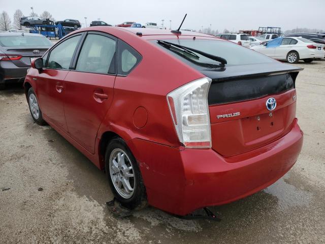 JTDKN3DU7A0060884 - 2010 TOYOTA PRIUS RED photo 2