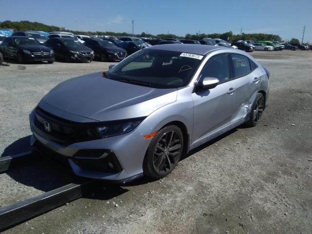 SHHFK7H49MU226547 - 2021 HONDA CIVIC SPORT 银色 照片 2