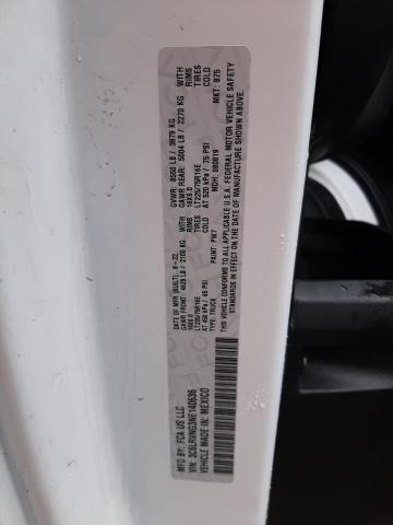 3C6LRVNG3NE140636 - 2022 RAM PROMASTER 1500 STANDARD WHITE photo 12