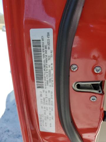 1C6RR6LT5KS552601 - 2019 RAM 1500 CLASS SLT წითელი ფოტო 12