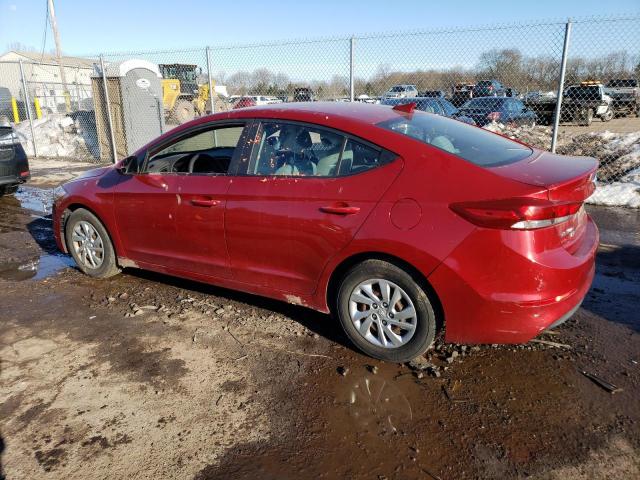 KMHD74LF1HU098752 - 2017 HYUNDAI ELANTRA SE RED photo 2