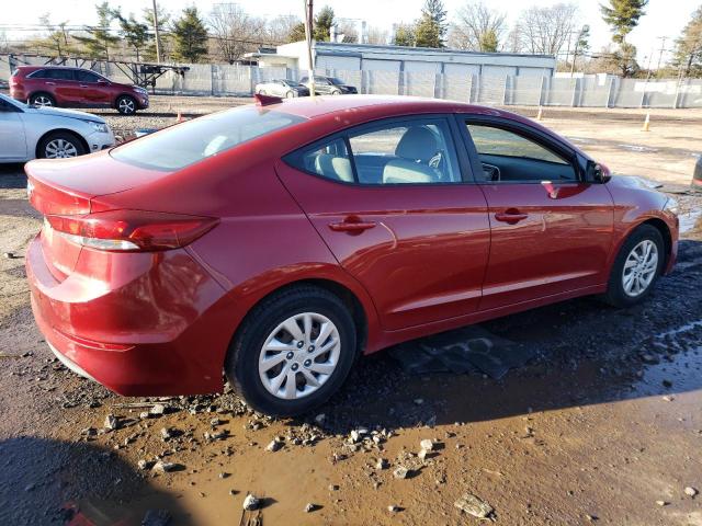 KMHD74LF1HU098752 - 2017 HYUNDAI ELANTRA SE RED photo 3