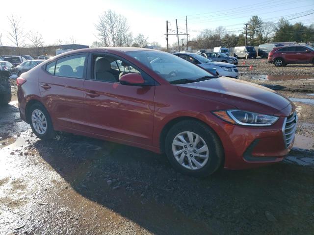 KMHD74LF1HU098752 - 2017 HYUNDAI ELANTRA SE RED photo 4