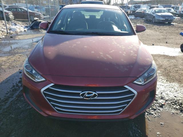 KMHD74LF1HU098752 - 2017 HYUNDAI ELANTRA SE RED photo 5