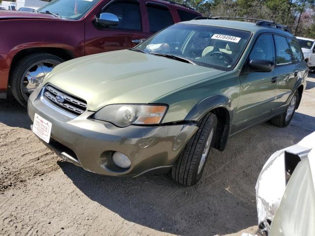 4S4BP61C057384212 - 2005 SUBARU LEGACY OUTBACK 2.5I GREEN photo 1