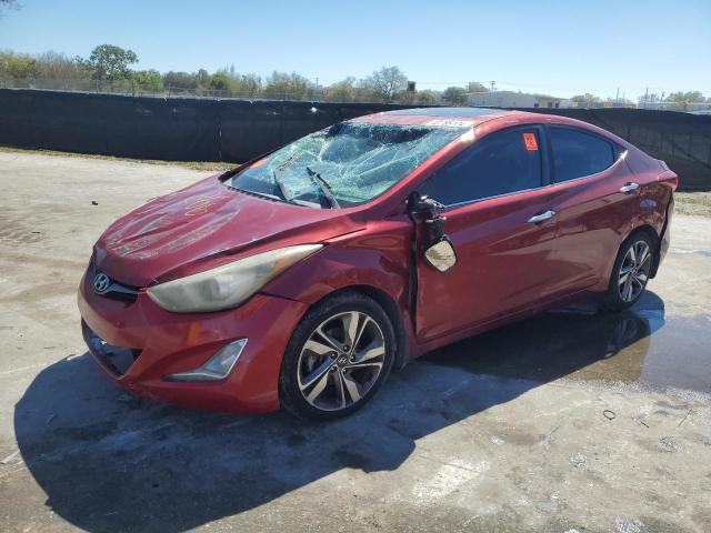 5NPDH4AE3EH499382 - 2014 HYUNDAI ELANTRA SE BURGUNDY photo 1