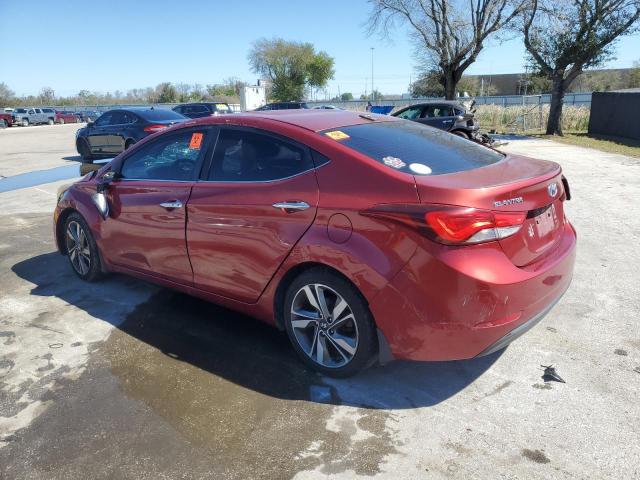 5NPDH4AE3EH499382 - 2014 HYUNDAI ELANTRA SE BURGUNDY photo 2