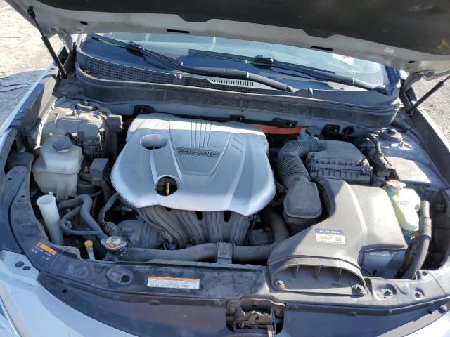 KMHEC4A43DA099785 - 2013 HYUNDAI SONATA HYB SILVER photo 11