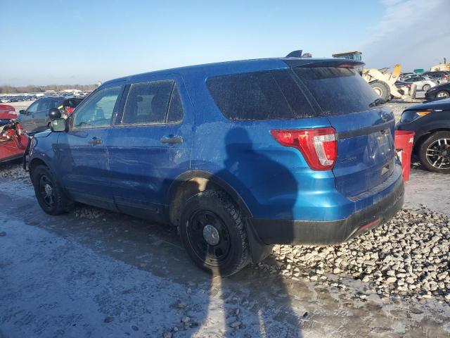 1FM5K8AR5HGA48667 - 2017 FORD EXPLORER POLICE INTERCEPTOR BLUE photo 2