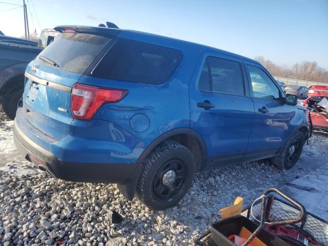 1FM5K8AR5HGA48667 - 2017 FORD EXPLORER POLICE INTERCEPTOR BLUE photo 3