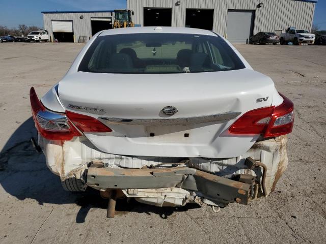 3N1AB7AP8GY288811 - 2016 NISSAN SENTRA S WHITE photo 6