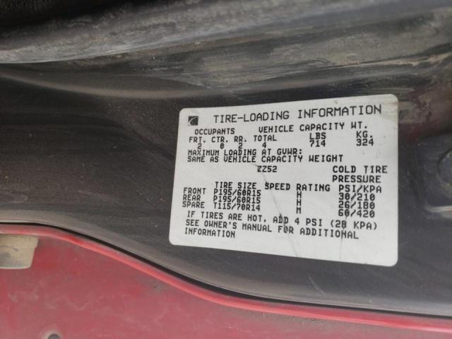 1G8ZH127XWZ275549 - 1998 SATURN SC2 RED photo 12