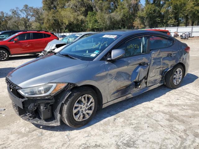 KMHD74LF8JU612019 - 2018 HYUNDAI ELANTRA SE GRAY photo 1