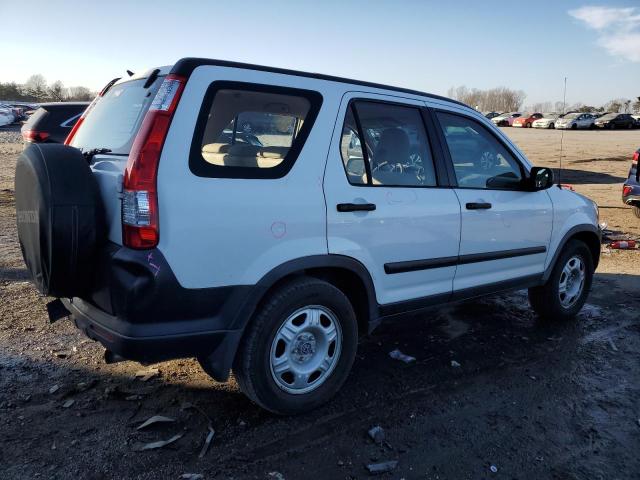 JHLRD685X6C011497 - 2006 HONDA CR-V LX WHITE photo 3