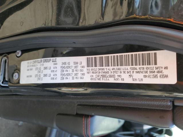 1C4PJMBB8EW188093 - 2014 JEEP CHEROKEE TRAILHAWK შავი ფოტო 12