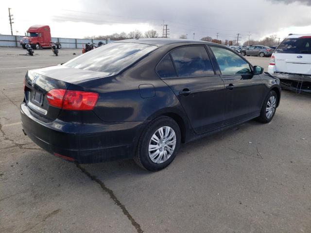 3VW1K7AJ9BM306075 - 2011 VOLKSWAGEN JETTA BASE BLACK photo 3