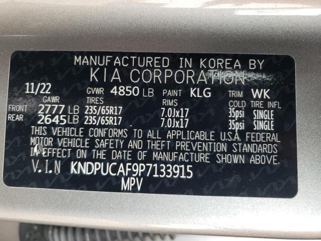 KNDPUCAF9P7133915 - 2023 KIA SPORTAGE LX GRAY photo 13