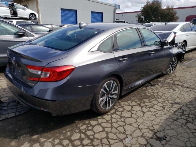 1HGCV3F10MA018175 - 2021 HONDA ACCORD HYBRID GRAY photo 3