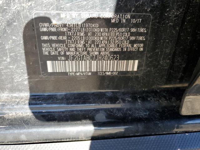 JF2GTABC7JH240623 - 2018 SUBARU CROSSTREK PREMIUM 黑色 照片 12