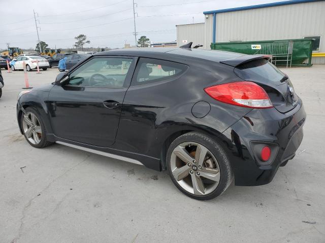 KMHTC6AE0DU163856 - 2013 HYUNDAI VELOSTER TURBO BLACK photo 2