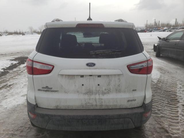 MAJ6P1UL7JC249451 - 2018 FORD ECOSPORT SE WHITE photo 6