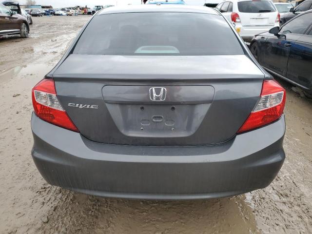 19XFB2F55CE364574 - 2012 HONDA CIVIC LX GRAY photo 6