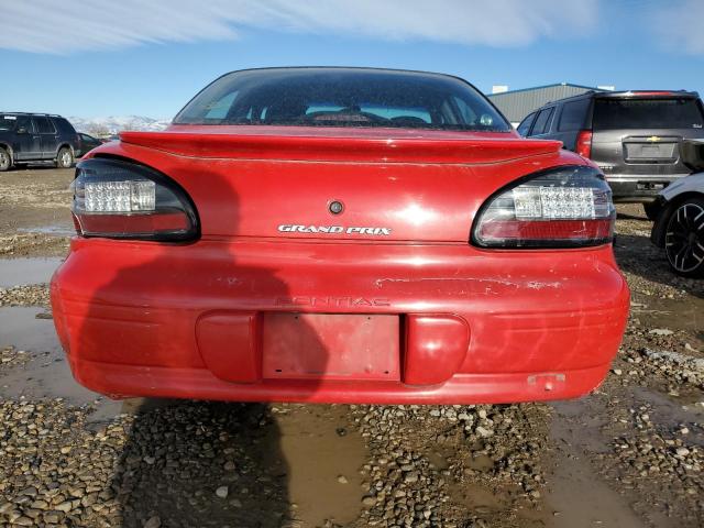 1G2WJ52K2YF231708 - 2000 PONTIAC GRAND PRIX SE წითელი ფოტო 6