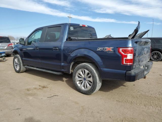 1FTEW1EP6JFA06089 - 2018 FORD F150 SUPERCREW BLUE photo 2