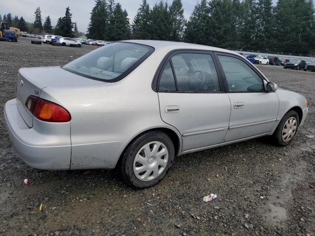 1NXBR12E72Z592050 - 2002 TOYOTA COROLLA CE SILVER photo 3