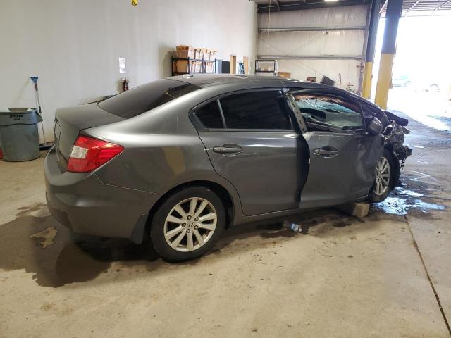 19XFB2F99CE317146 - 2012 HONDA CIVIC EXL GRAY photo 3