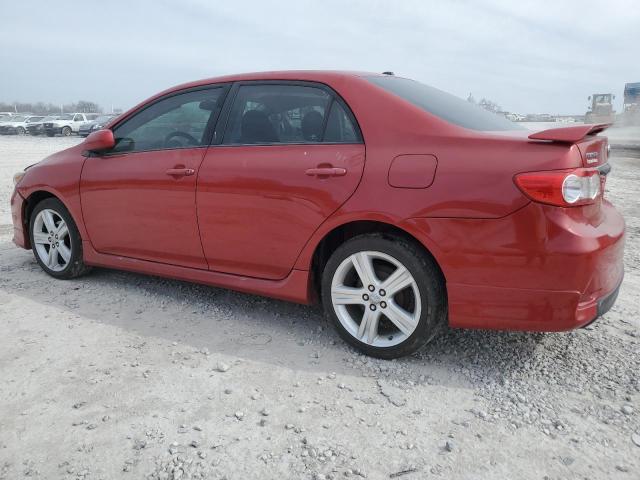 5YFBU4EE4DP097885 - 2013 TOYOTA COROLLA BASE RED photo 2